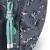 Hátizsák, iskolatáska, cipzáras, GABOL "Secret", szürke, virágmintás