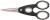 Olló, konyhai, 22 cm FISKARS "Functional ReNew", fekete