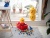 Tárolódoboz, fiókos, LEGO "Brick", piros